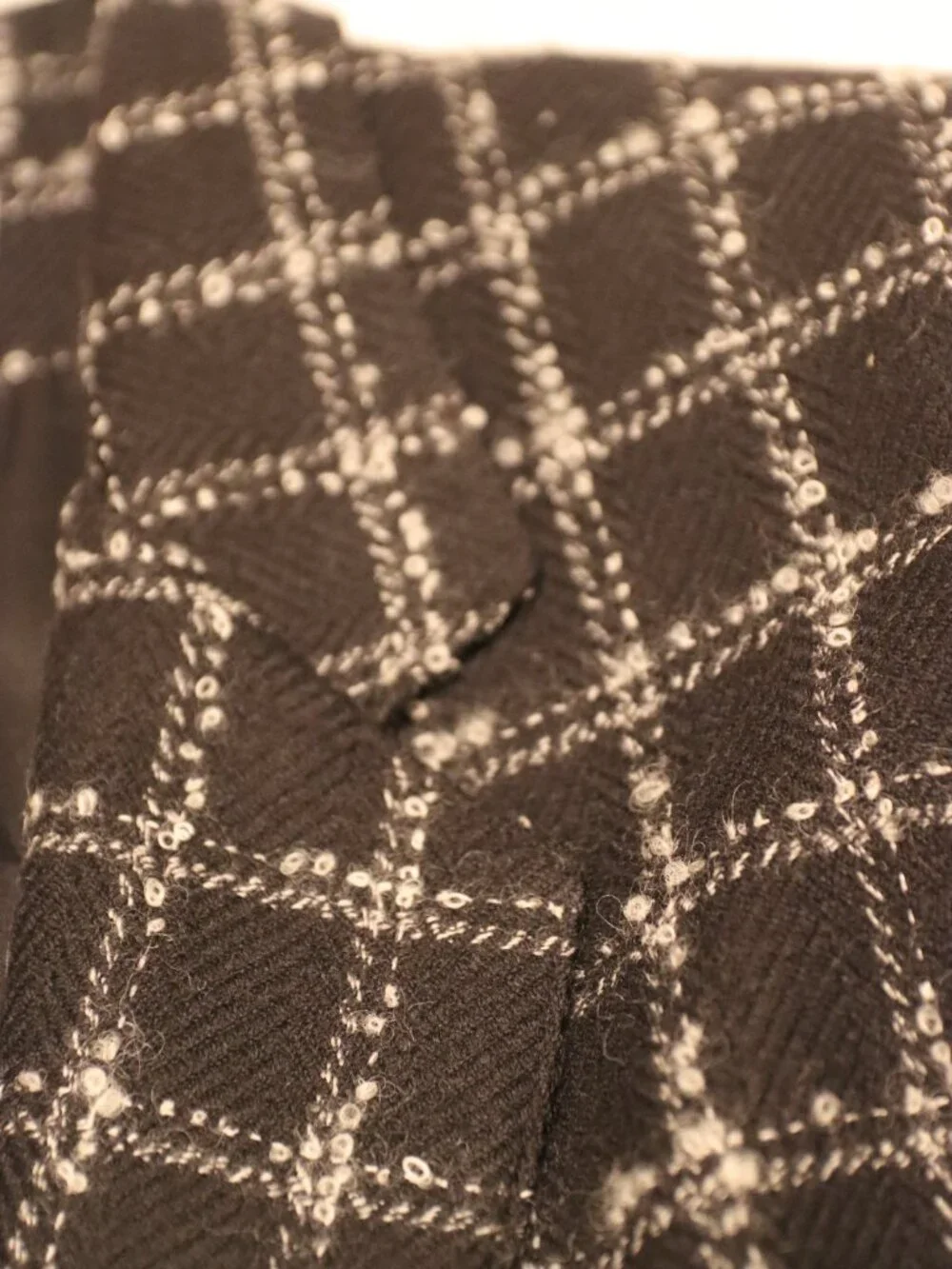 ALfred Dunner Black/White Tweed Wool Blazer Single Button Closure SIze 14